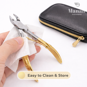 Coupe-cuticules professionnel en acier inoxydable avec manche doré – Outil de manucure et pédicure de qualité supérieure pour salon - Product Image 6