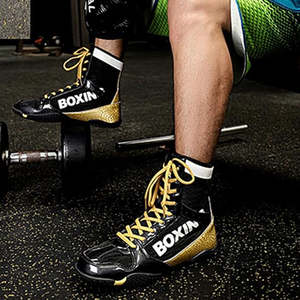 รองเท้าชกมวยหนังแท้คุณภาพพรีเมี่ยมสำหรับ MS-BS-17ทุกเพศน้ำหนักเบาระบายอากาศได้ - Product Image 2