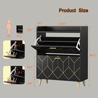 Étagère à chaussures en acier pour porte d'entrée intérieure, grande capacité, multi-niveaux, rangement, anti-poussière, couloir, entrée de maison