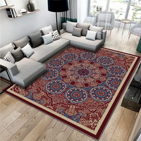Tapis moderne abstrait en velours cristal, grand format, personnalisé à pois, avec envers moelleux, pour la maison, les galeries et les cafés