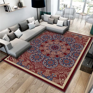 Alfombra Moderna de Terciopelo Cristalizado Abstracto, Alfombra Grande Personalizada con Base Afelpada para el Hogar, para Uso en Galerías y Cafés - Product Image 1