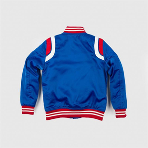 Blouson bombardier en vrac de meilleure qualité veste super unisexe en satin de soie veste universitaire de baseball personnalisée pour homme - Product Image 4