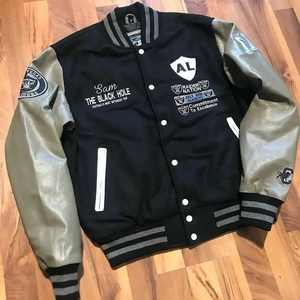 2024 Custom Mens Wool Letterman Real Leather Varsity <b>Jacket</b> Embroidery Logos Patches Plus <b>Size</b> Winter Fur Decoration OEM - Product Image 2