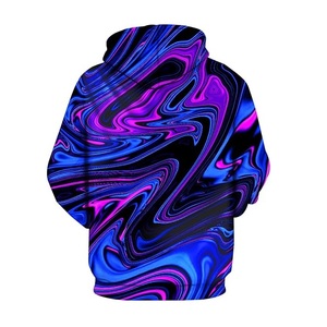 Pullover à capuche violet imprimé graphique 3D personnalisé pour hommes et femmes adolescentes 100% coton vêtements confortables du Bangladesh - Product Image 6