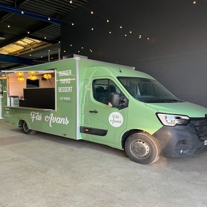 New Stainless Steel Fiberglass Mobile Food Truck Rust Resistant <b>GPS</b> Tracking for Restaurant Retail Food Shops Snack Bakery - Product Image 1