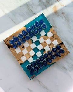 Jeu d'échecs en bois et résine au prix d'usine |   Fait main, bonne qualité |   Meilleur Finition en Gros - Product Image 1
