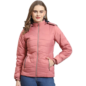 High Quality Custom Made Women's Winter Warm Puffer Jacket with Logo Bubble Design Dyed Processed - Product Image 5