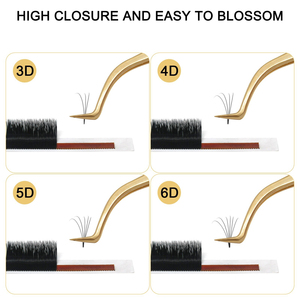 Pince à épiler d'extension de cils de 2025 volumes pince à épiler faux cils pour soins personnels pince à épiler incurvée et toutes pointes - Product Image 4