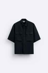 Cool Case Hombres Tallas grandes Verano Casual Manga corta Pin Polo Botón-Abajo Camisa Raya - Product Image 1