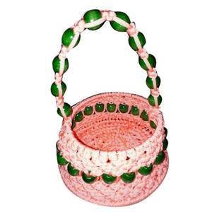 Boho ตะกร้าเก็บของ macrame สำหรับตกแต่งสไตล์โบโฮสำหรับตะกร้าเก็บของในห้อง - Product Image 3