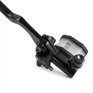 Maître-cylindre de frein hydraulique avant et levier de frein pour <span class=keywords><strong>moto</strong></span> MS/QR GN125 7/8" 22mm - Droit - Noir - Garantie <span class=keywords><strong>3</strong></span> ans - Product Image 5