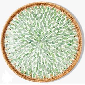 Fournisseur de plateaux de service en rotin de différentes formes pour la décoration de table de fête de mariage, vaisselle, service de nourriture, par l'Inde - Product Image 2