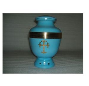 2023 urnes finies en émail uniques européennes élégantes pour les fournitures funéraires urnes en métal au prix de gros nouvelles urnes souvenir - Product Image 1