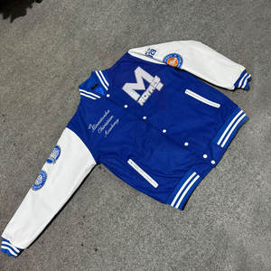 Vente en gros de vestes d'université pour hommes taille personnalisée veste d'université unie couleur et logo personnalisés vestes d'université vierges en gros - Product Image 5