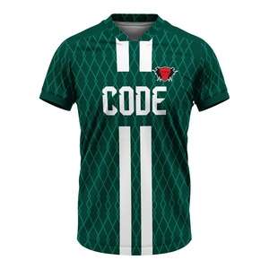 Camiseta de fútbol de secado rápido personalizada OEM para equipos y clubes, producto de desgaste de fútbol con técnica de corte automatizado - Product Image 2