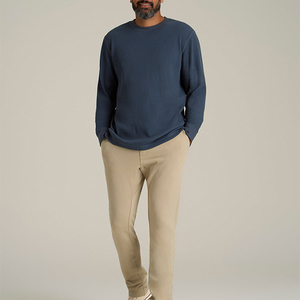 เสื้อยืดผ้าฝ้ายแขนยาวสำหรับผู้ชายเสื้อยืดผ้าฝ้ายพิมพ์ลายแบบเรียบสำหรับ100% - Product Image 2