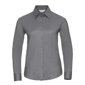 Chemise Oxford à manches longues pour femmes, facile d'entretien, polo promotionnel personnalisé pour le merchandising - Product Image 2