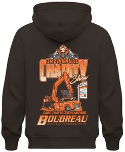 Vêtements d'hiver unisexes, sweat à capuche en molleton imprimé style vintage 100% coton pour hommes et femmes - Product Image 1