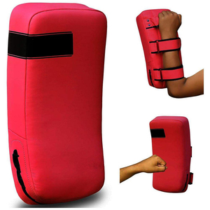 Kick Pads en cuir thaïlandais personnalisables pour MMA Focus Training Hard Kicking Boxing Produit de qualité avec logo personnalisé - Product Image 3