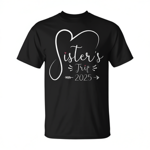 T-shirt pour filles pour les voyages entre sœurs 2025, pour les escapades et les souvenirs - Product Image 2
