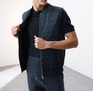 Gilets d'hiver pour hommes et femmes, veste sans manches, veste matelassée légère, chaude, coupe-vent, décontractée, randonnée, vêtements de travail, vente en gros OEM - Product Image 1