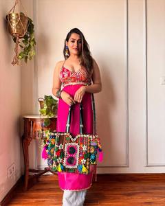 Exclusive Stitched <b>Kurti</b> for Upcoming Navratri Season Modern Indian Pakistani Style Heavy Georgette Fabric Embroidery Work Reyon - Product Image 1