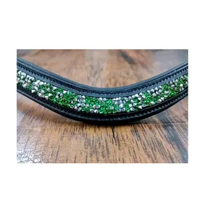 Rub International Leather Browband-Design personnalisé Logo de taille personnalisable de haute qualité Ajustement confortable pour le modèle d'équitation - Product Image 4