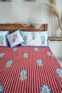 Juego de Cubrecamas de Sarga de Algodón Estampado, 40 Hilos, 400TC, Premium, Suave, Ecológico, Impermeable, Antipilling, para Uso Doméstico - Product Image 5