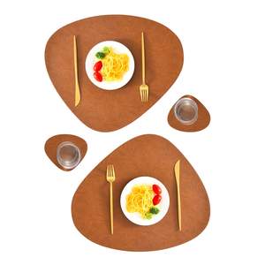 Top Sale Leather <b>Placemats</b> for Kitchen & Tabletop Leather <b>Dining</b> <b>Table</b> Mats & Pads for Manufacture From India - Product Image 4