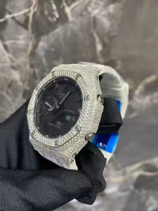 Reloj Deportivo Digital de Lujo Estilo HipHop, Edición Limitada, Totalmente Automático, con Diamantes de Laboratorio VVS-VS, Correa de Caucho Fluorada para Hombre - Product Image 3