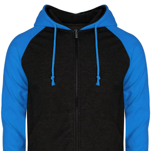 Sudadera con capucha Varsity informal para hombre, cierre de cremallera de invierno, 100% algodón, patrón sólido, servicio OEM, impresión Digital, lavado, procesado - Product Image 1