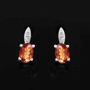 Elegant <b>Gold</b> Plated 925 Sterling Silver Statement Earrings Natural Yellow Citrine Stud Bridesmaid <b>Jewelry</b> Gift for Women Party - Product Image 1