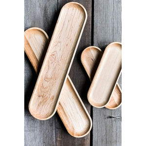 Best Selling Fancy Wooden Serving Platter Wooden Serving Tray Premium Quality Handmade Serving Dish Eco Friendly <b>Long</b> Shape Tray - Product Image 2