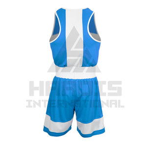 Venta caliente Kit de uniforme de boxeo 100% Poliéster Boxeo Uniforme deportivo Tamaño personalizado Los mejores uniformes de boxeo - Product Image 2