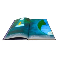 Livres d'histoires pour enfants personnalisés imprimés en couleur CMJN, couverture rigide en carton, papier fantaisie, impression offset, reliure cousue, plastification