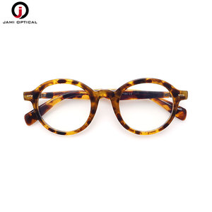 Kính quang học tròn in họa tiết cổ điển thời trang Gọng nhẹ dành cho Unisex Luxury TR90 Full-Rim - Product Image 1