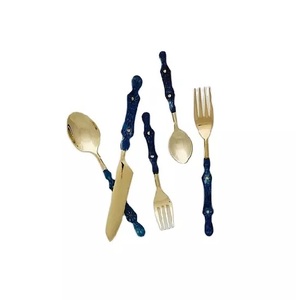 Ensemble de couverts plaqué or pour la maison ustensiles de cuisine traiteur utilisation design fait main ensemble de couverts en métal - Product Image 5