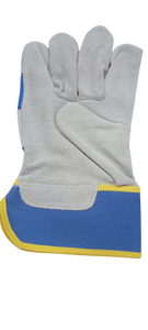 Guantes canadienses de cuero partido De Vaca Guantes de seguridad para manos utilizados para trabajos de construcción para hombres Guantes de aparejo Trabajo - Product Image 4