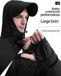 ชุดกันลมแบบมีฮู้ดสำหรับฤดูหนาว  แบบลำลอง  สำหรับผู้ชายและผู้หญิง สีพื้น - Product Image 4