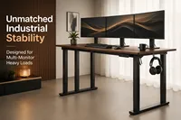 Chaise de Gamer Professionnelle Élite Pro à Double Moteur Dissimulé, 4 Pieds, 2 Niveaux, Électrique, Réglable en Hauteur, en Fer, Résistante à l'Eau, Haute Stabilité