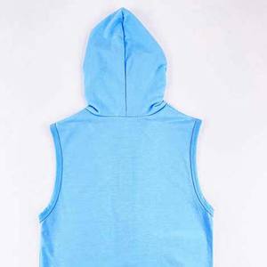 Sudaderas Personalizadas sin Mangas para Hombre, de Gimnasio, de Felpa, de Alta Calidad, Transpirables, Holgadas, de Manga Corta - Product Image 3