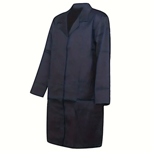 เสื้อคลุมผ้าแพรแข็งสีขาวผ้าโพลีเอสเตอร์และผ้าฝ้ายเสื้อคลุมสีขาวทันสมัยชุดทำงานแพทย์สีขาว Ronpex - Product Image 5