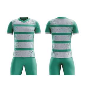 Dernier modèle Maillot de football pour adulte Uniforme de football personnalisé en polyester respirant à sublimation pour hommes - Product Image 2