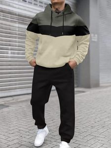 Nuevos chándales de alta calidad para hombres/Chándal de hombre con combinación de colores ajustados a la moda para ropa de entrenamiento - Product Image 5