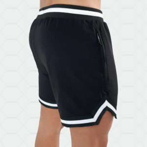 Short de Tennis en maille deux poches à ourlet latéral profond été basique hommes Shorts coupe courte Polyester Vintage coton uni Technics mi - Product Image 2