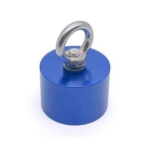 <span class=keywords><strong>Aimant</strong></span> de pêche en néodyme puissant, force de traction de 100 kg/300 kg, base ronde D65 avec œillet pour récupération et sauvetage sous-marin - Product Image 6