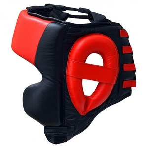 Protector de Cabeza de Boxeo Personalizado OEM de Alta Calidad Hecho con Cuero Vacuno 100% Genuino con Logotipo y Etiquetas Personalizadas para Adultos - Product Image 3