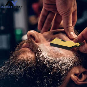Navaja de Afeitar Clásica Premium de Hoja Recta para Afeitado al Ras - Calidad de Salón, Navaja de Afeitar para Hombres, Corte de Barba, Navaja de Dedo - Product Image 2