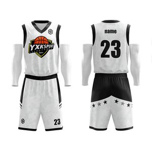 Uniformes de basket-ball personnalisés de qualité supérieure pour lycéens, grandes tailles, 100% polyester, respirants, séchage rapide, unisexe, adulte, prix réduit - Product Image 3