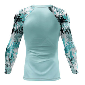 Camiseta de Protección Solar de Manga Larga de Alta Calidad, Transpirable y Ecológica, de Spandex/Poliéster, con Diseño Personalizado para Hombre, al por Mayor - Product Image 2